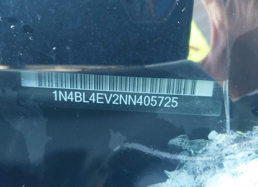 Photo 8 of 2022 Nissan Altima SL FWD (VIN 1N4BL4EV2NN405725)