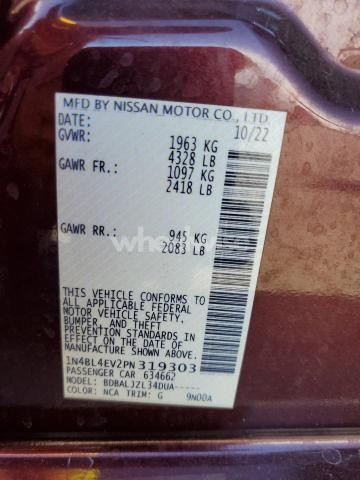 Photo 11 of 2023 NISSAN ALTIMA SL (VIN 1N4BL4EV2PN319303)