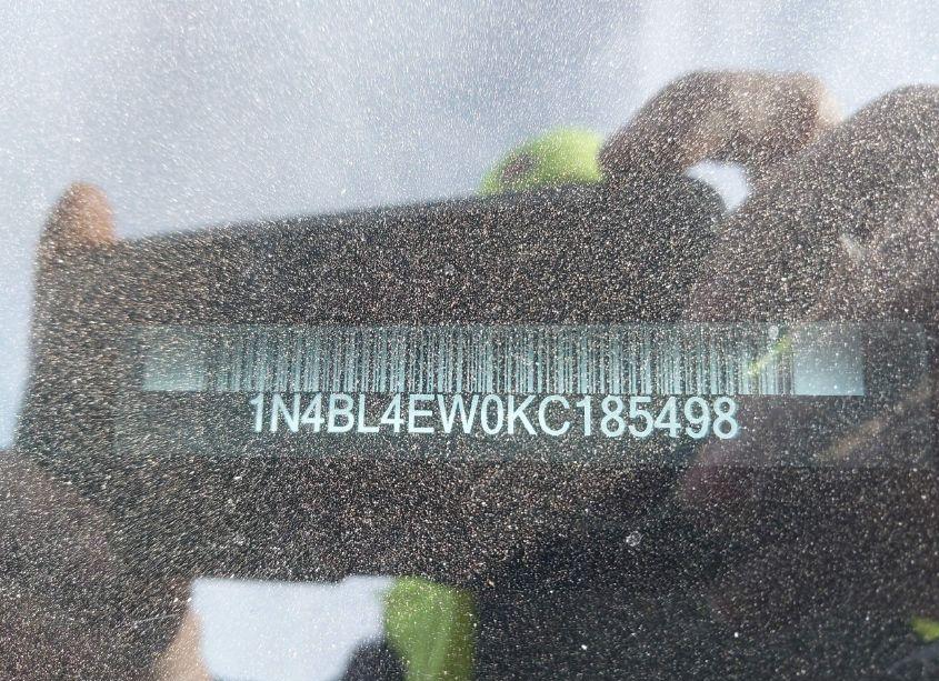 Photo 9 of 2019 Nissan Altima 2.5 SL (VIN 1N4BL4EW0KC185498)