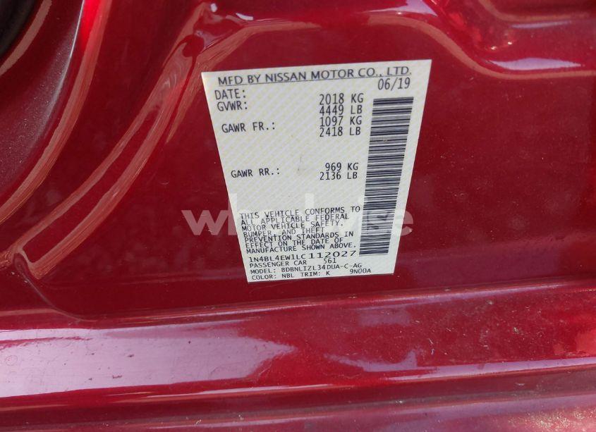 Photo 9 of 2020 Nissan Altima SL INTELLIGENT AWD (VIN 1N4BL4EW1LC112027)