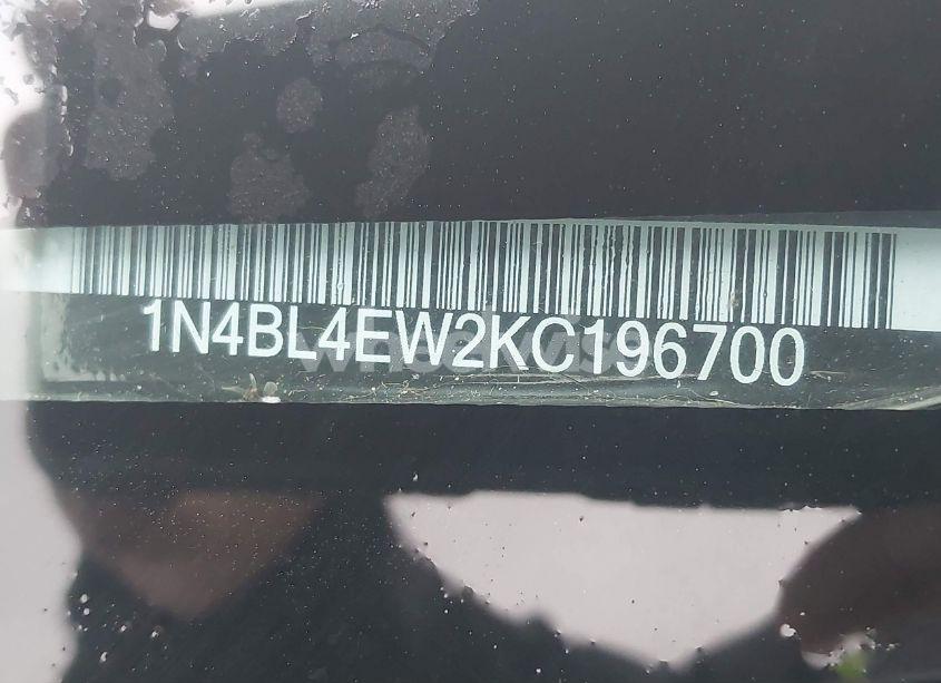 Photo 9 of 2019 Nissan Altima 2.5 SL (VIN 1N4BL4EW2KC196700)