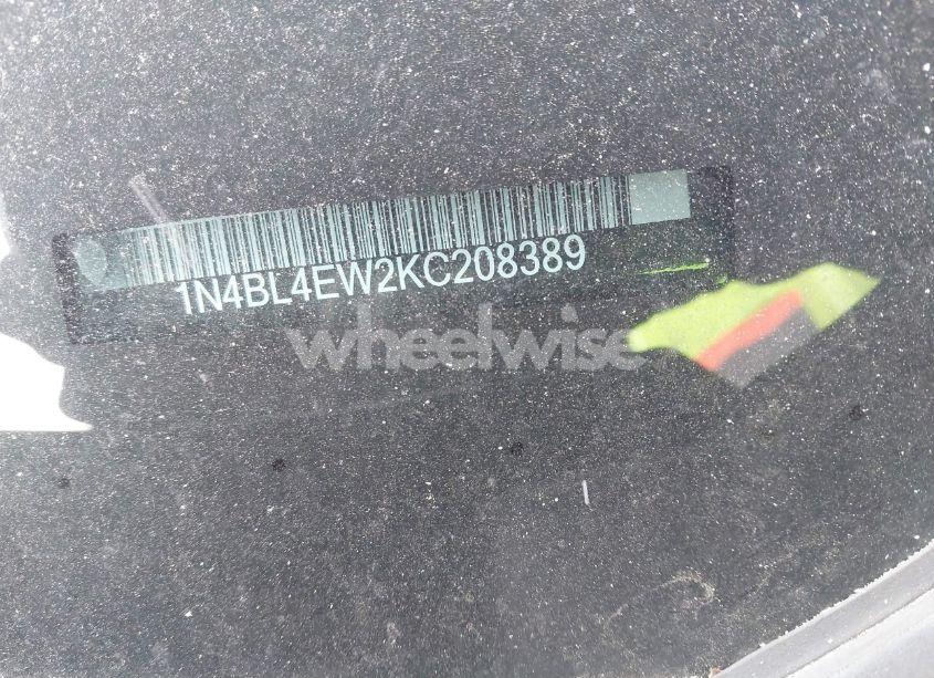 Photo 9 of 2019 Nissan Altima 2.5 SL (VIN 1N4BL4EW2KC208389)