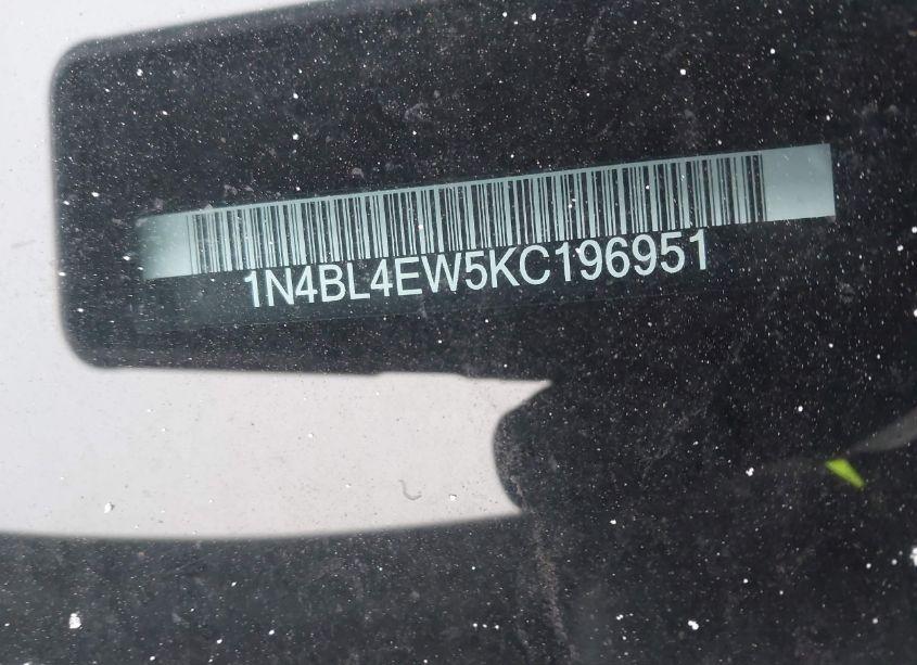 Photo 9 of 2019 Nissan Altima 2.5 SL (VIN 1N4BL4EW5KC196951)