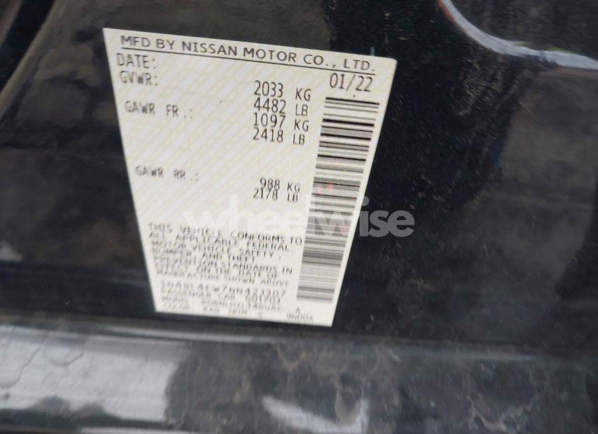 Photo 9 of 2022 Nissan Altima SL INTELLIGENT AWD (VIN 1N4BL4EW7NN423307)