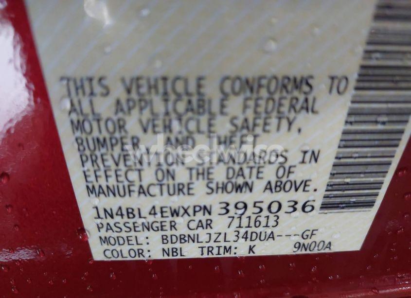 Photo 9 of 2023 Nissan Altima SL INTELLIGENT AWD (VIN 1N4BL4EWXPN395036)