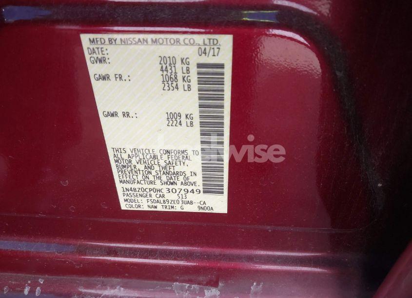 Photo 9 of 2017 Nissan Leaf S (VIN 1N4BZ0CP0HC307949)