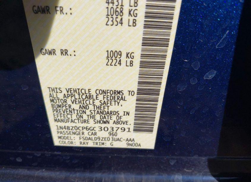 Photo 9 of 2016 Nissan Leaf SV (VIN 1N4BZ0CP6GC303791)