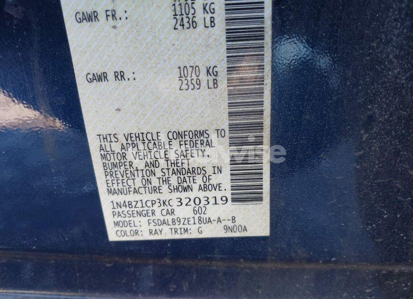 Photo 9 of 2019 Nissan Leaf S PLUS (VIN 1N4BZ1CP3KC320319)