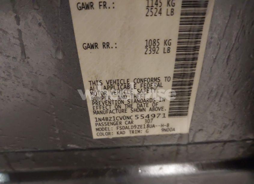 Photo 9 of 2022 Nissan Leaf SV PLUS 62 KWH (VIN 1N4BZ1CV0NC554971)