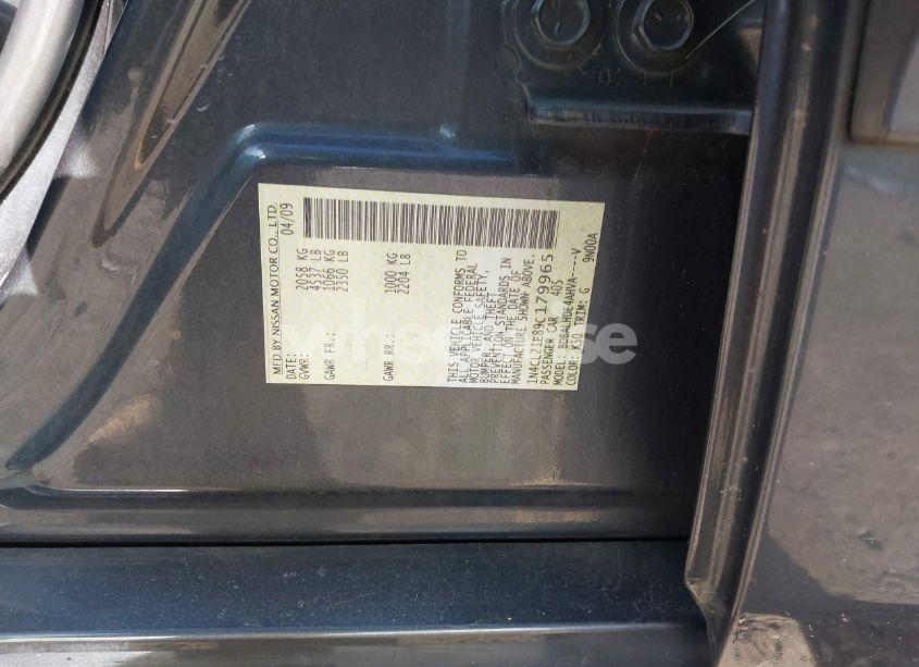 Photo 9 of 2009 Nissan Altima HYBRID (VIN 1N4CL21E89C179965)