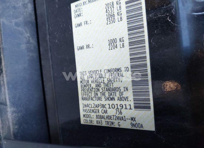 Photo 9 of 2011 Nissan Altima HYBRID (VIN 1N4CL2AP3BC101911)