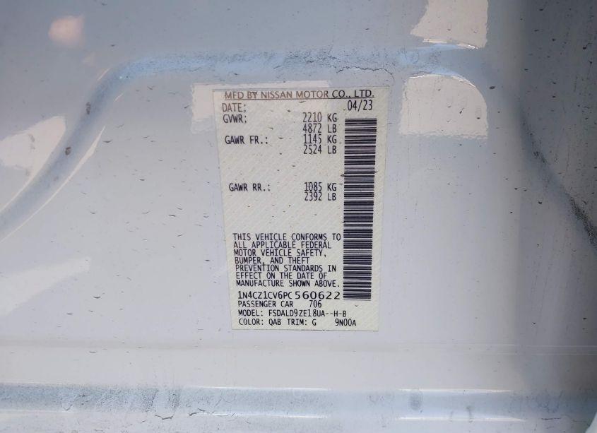 Photo 9 of 2023 Nissan Leaf SV PLUS 60 KWH (VIN 1N4CZ1CV6PC560622)