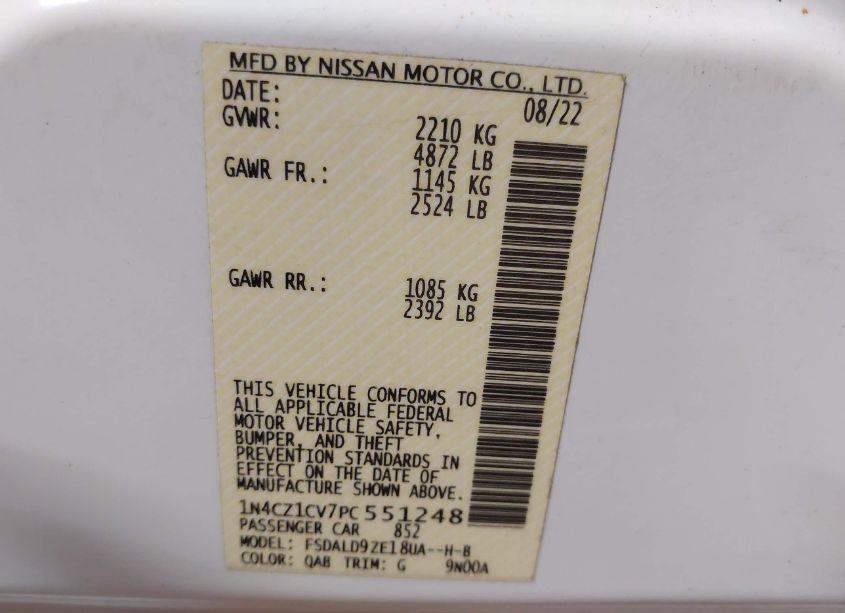 Photo 9 of 2023 Nissan Leaf SV PLUS 60 KWH (VIN 1N4CZ1CV7PC551248)