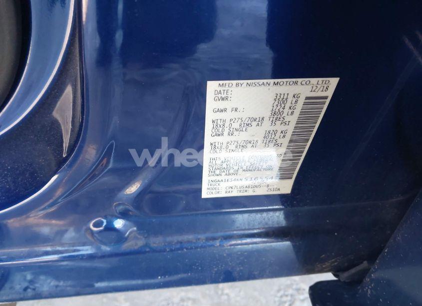 Photo 9 of 2019 Nissan Titan PRO-4X (VIN 1N6AA1E54KN516554)