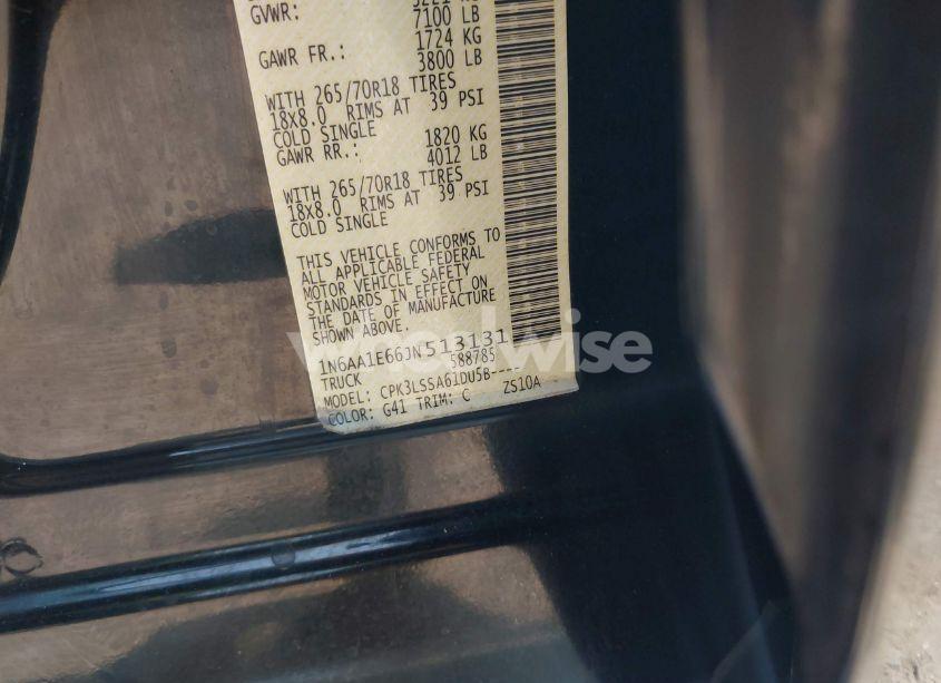 Photo 9 of 2018 Nissan Titan SV (VIN 1N6AA1E66JN513131)