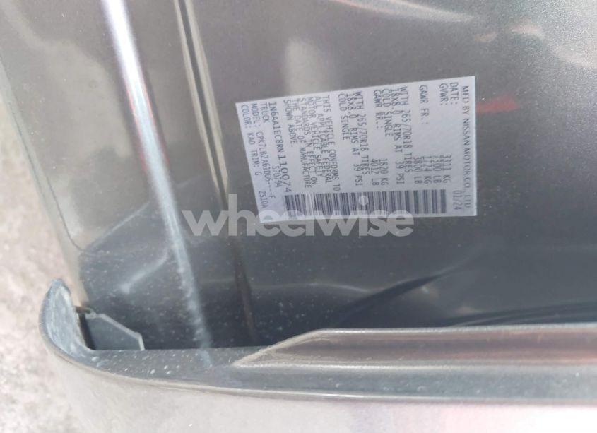 Photo 9 of 2024 Nissan Titan SV 4X4 (VIN 1N6AA1EC8RN110074)