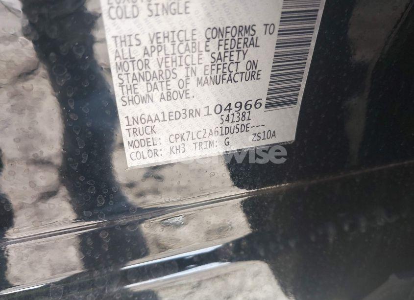 Photo 9 of 2024 Nissan Titan SV 4X4 (VIN 1N6AA1ED3RN104966)