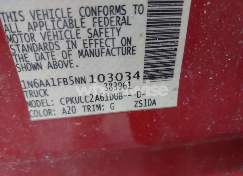 Photo 9 of 2022 Nissan Titan XD SV 4X4 (VIN 1N6AA1FB5NN103034)