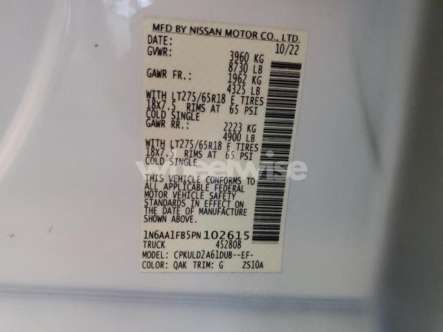 Photo 5 of 2023 NISSAN TITAN XD SV (VIN 1N6AA1FB5PN102615)