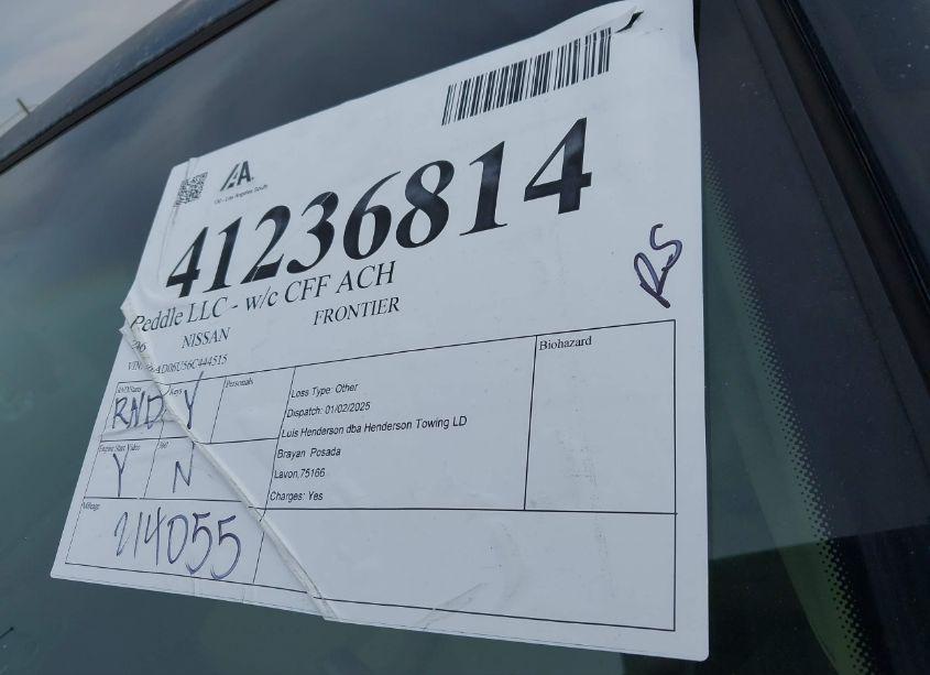 Photo 12 of 2006 Nissan Frontier SE (VIN 1N6AD06U56C444515)