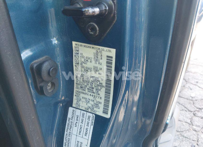 Photo 9 of 2005 Nissan Frontier LE (VIN 1N6AD06U95C449778)
