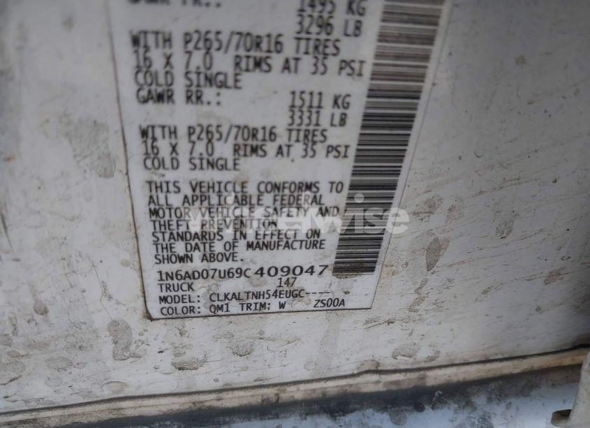 Photo 9 of 2009 Nissan Frontier SE (VIN 1N6AD07U69C409047)