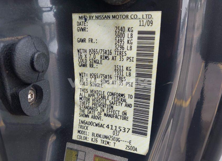 Photo 9 of 2010 Nissan Frontier PRO-4X (VIN 1N6AD0CW6AC411537)