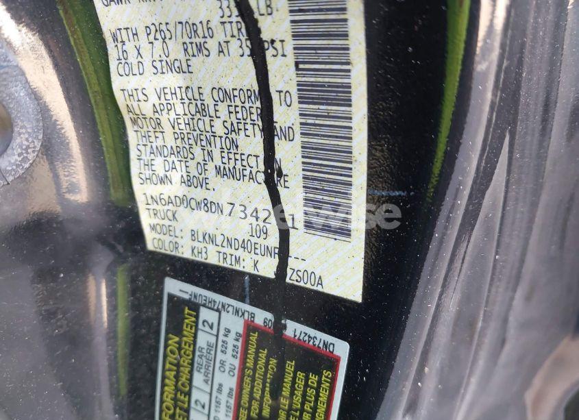 Photo 9 of 2013 Nissan Frontier SV (VIN 1N6AD0CW8DN734271)