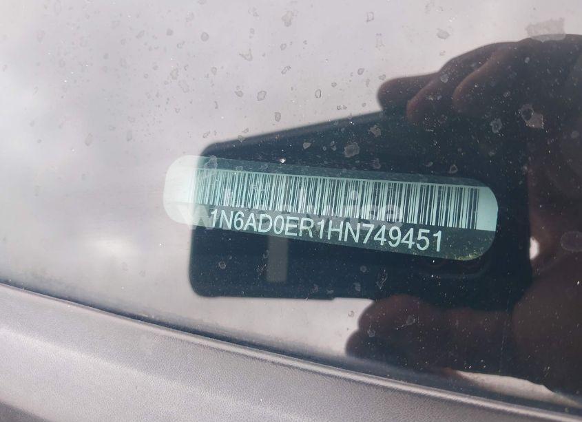 Photo 9 of 2017 Nissan Frontier SV (VIN 1N6AD0ER1HN749451)