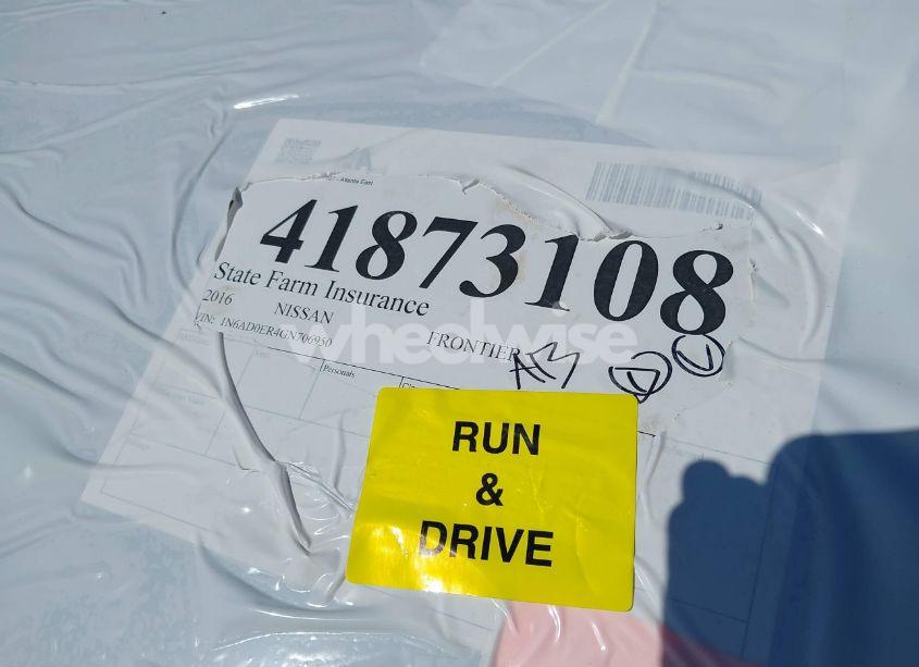 Photo 18 of 2016 Nissan Frontier SV (VIN 1N6AD0ER4GN706950)