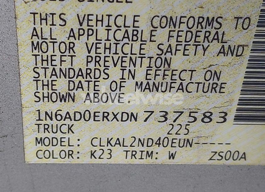 Photo 9 of 2013 Nissan Frontier SV (VIN 1N6AD0ERXDN737583)