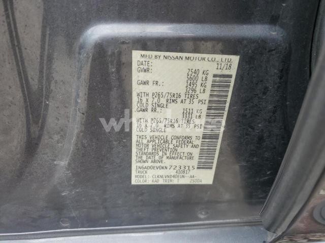 Photo 4 of 2019 NISSAN FRONTIER S (VIN 1N6AD0EV0KN723315)