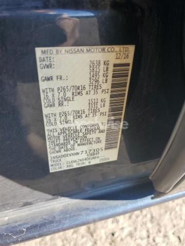 Photo 7 of 2017 NISSAN FRONTIER S (VIN 1N6AD0EVXHN717305)