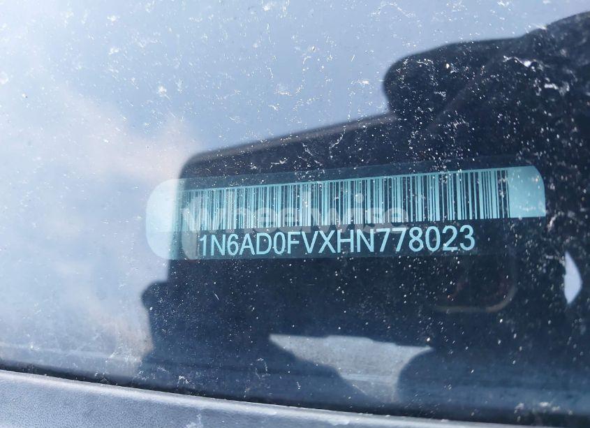 Photo 9 of 2017 Nissan Frontier SV (VIN 1N6AD0FVXHN778023)