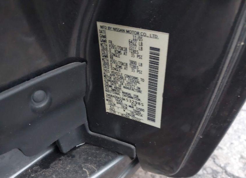 Photo 9 of 2006 Nissan Titan SE (VIN 1N6BA06A16N532985)