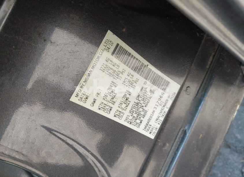 Photo 9 of 2010 Nissan Titan SE (VIN 1N6BA0ED1AN317966)