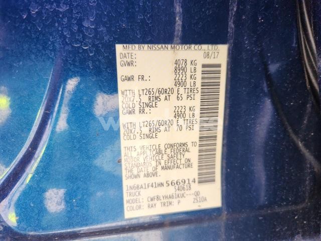 Photo 8 of 2017 NISSAN TITAN XD SL (VIN 1N6BA1F41HN566914)