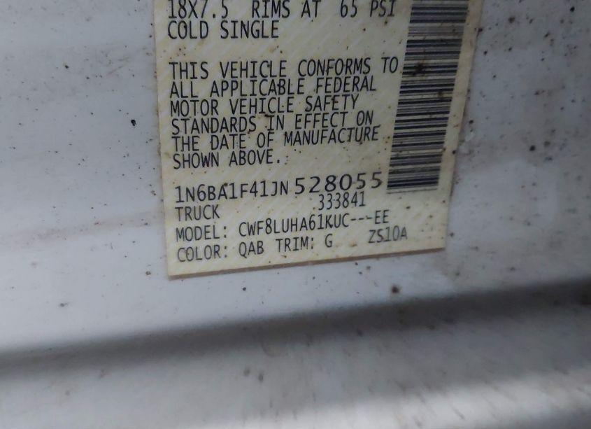 Photo 9 of 2018 Nissan Titan XD PRO-4X DIESEL (VIN 1N6BA1F41JN528055)