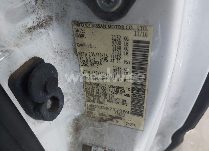 Photo 9 of 2017 Nissan Frontier S (VIN 1N6BD0CT0HN712989)