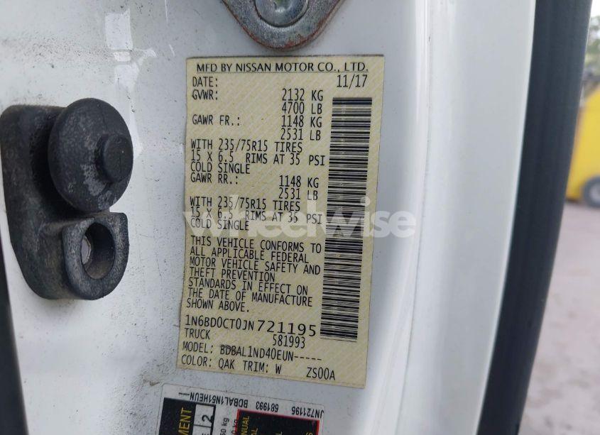 Photo 9 of 2018 Nissan Frontier S (VIN 1N6BD0CT0JN721195)