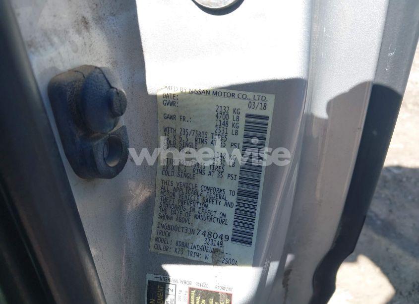 Photo 9 of 2018 Nissan Frontier S (VIN 1N6BD0CT3JN748049)