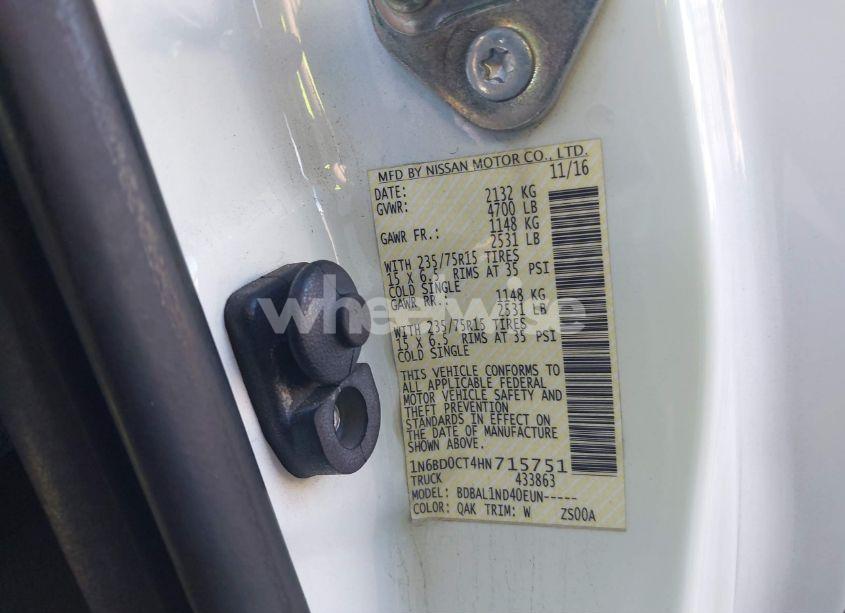 Photo 9 of 2017 Nissan Frontier S (VIN 1N6BD0CT4HN715751)