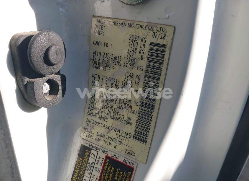 Photo 9 of 2018 Nissan Frontier S (VIN 1N6BD0CT4JN744799)