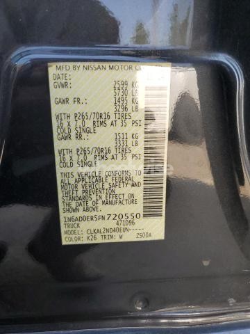 Photo 10 of 2015 NISSAN FRONTIER S N/A (VIN 1N6BD0CT8FN753366)