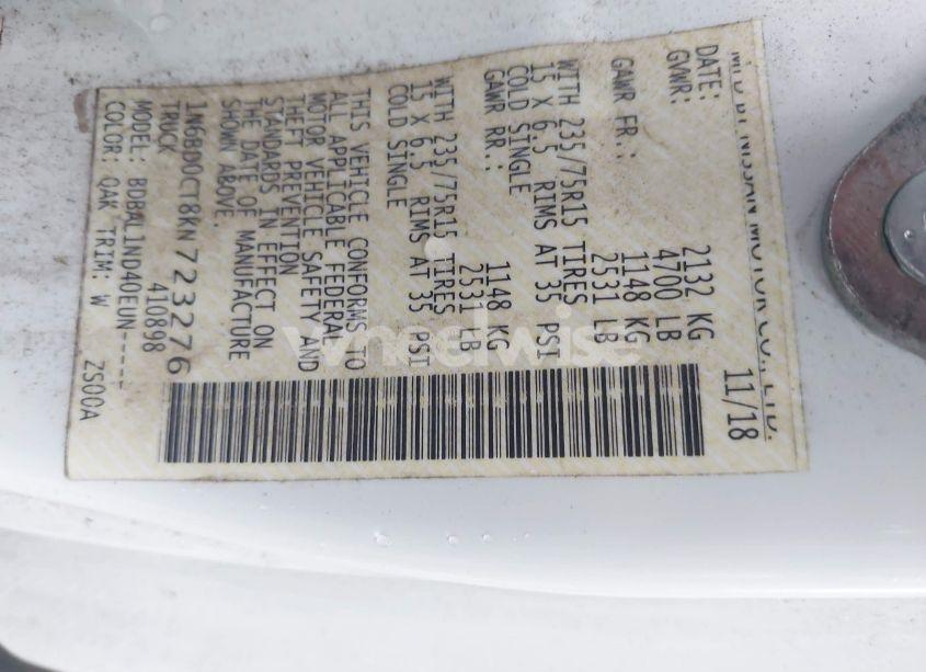 Photo 9 of 2019 Nissan Frontier S (VIN 1N6BD0CT8KN723276)