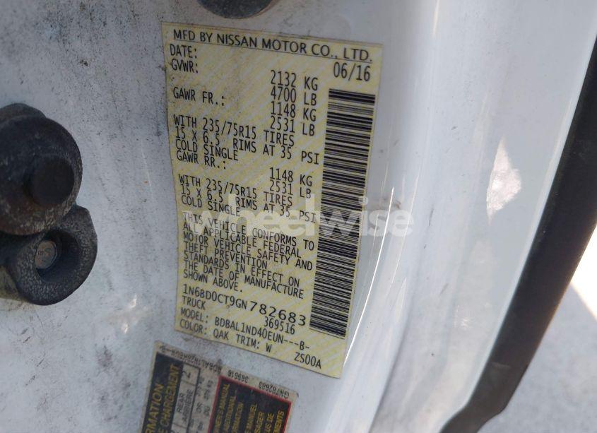 Photo 9 of 2016 Nissan Frontier S (VIN 1N6BD0CT9GN782683)