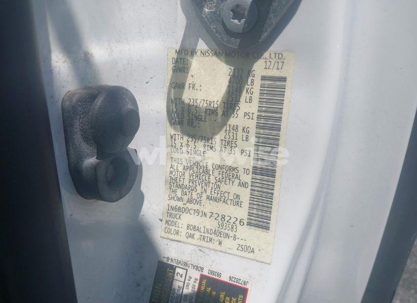 Photo 9 of 2018 Nissan Frontier S (VIN 1N6BD0CT9JN728226)