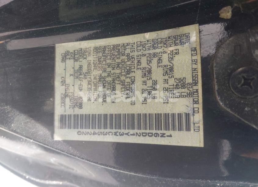 Photo 9 of 1998 Nissan Frontier XE (VIN 1N6DD21Y3WC354220)