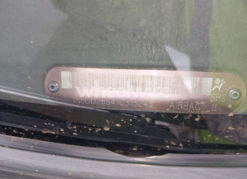 Photo 9 of 2001 Nissan Frontier XE (VIN 1N6DD26S41C315245)