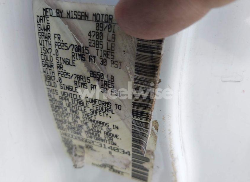 Photo 9 of 2002 Nissan Frontier XE (VIN 1N6DD26S62C314034)